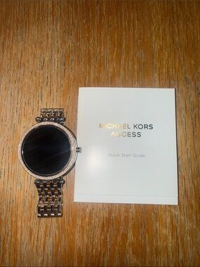 Michael Kors Rose Gold Smartwatch with Crystal Accent